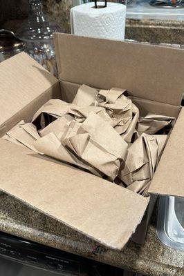 Extremely wasteful packaging and shipping!  An envelope would have been sufficient.