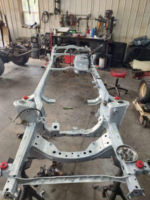 Hot dip galvanize replacement frame