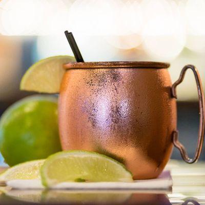 Fresh house infused ginger infused mule