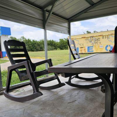 Covered waiting area