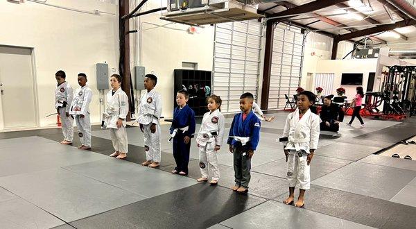 End of a fun kid's gi class