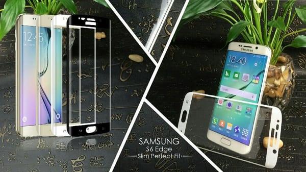 Premium Curved Tempered Glass Screen Protector for Galaxy S6 Edge
Gold White Black and Semi-Transparent border available