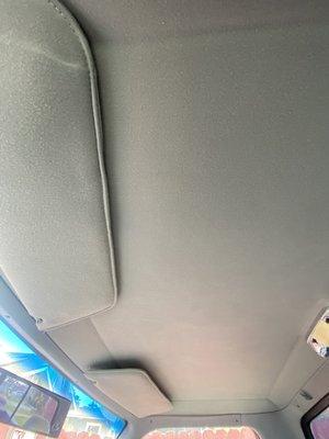 Repaired headliner