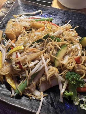 Stir-fried Udon noodles with Vegetables