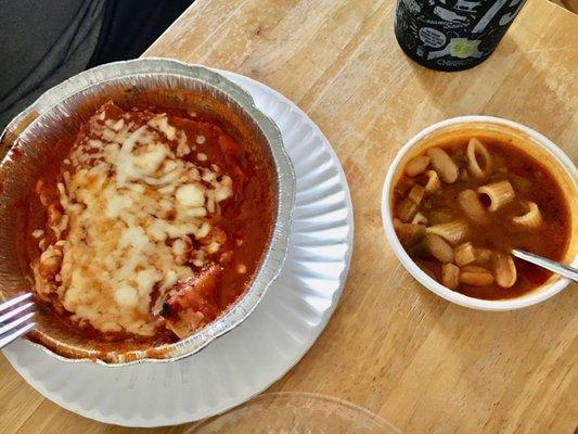 Delicious Pasta Sampler and Pasta Fagiole