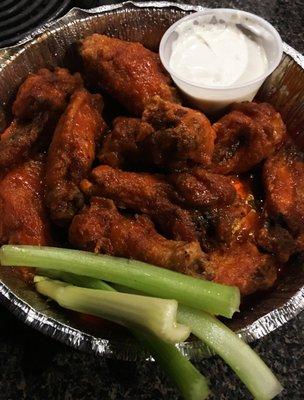 1 Dozen mild buffalo wings. $8.95