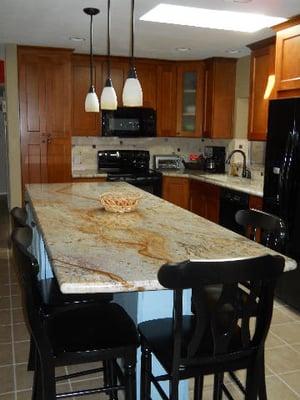 2012 Kitchen project. Removed walls to create open floor plan. Design/Material/Installation by ABT Home Renovations