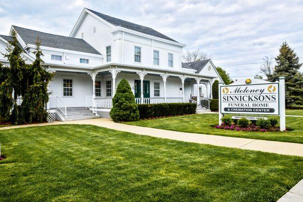 Moloney-Sinnickson Funeral Home. Two families. Trusted for decades.