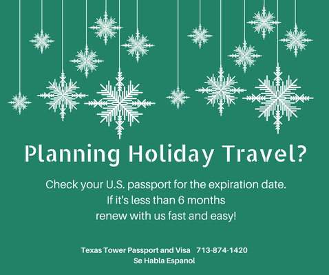 Now is the time to apply for your #USPassport if you are traveling internationally for Christmas or New Years Eve.