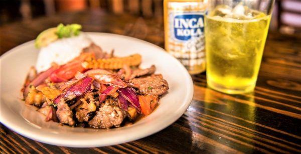 LOMO SALTADO one of Peru's most popular dishes.