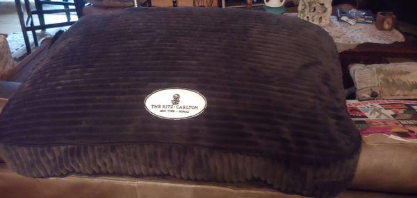 Custom pet bed made for the Ritz-Carlton