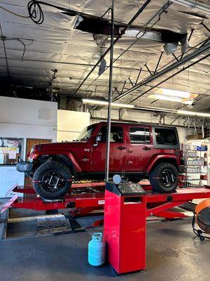 Jeep Wrangler for Computerized Alignment