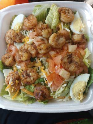 Grilled shrimp salad