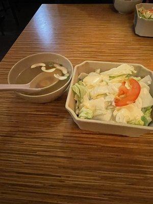 Soup and salad yumyu