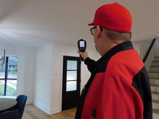 Thermal Imaging is part of the inspection you get with DeRick Home Inspection