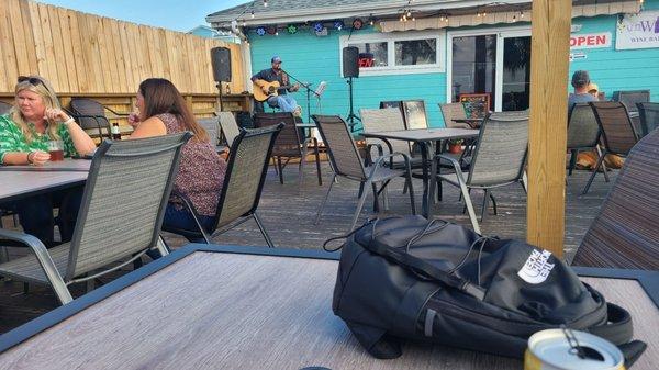 Patio and live music