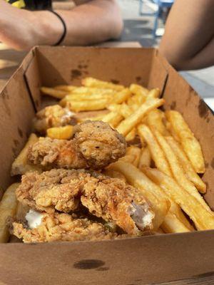 Chicken Tenders with fries