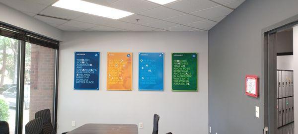 Office wall hangings