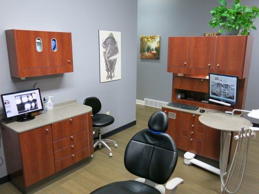 Dental exam room at Applegate Dental