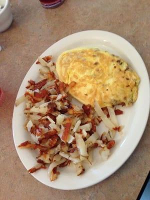 The Gyro Omelette; yeah, it's a gyro for breakfast!