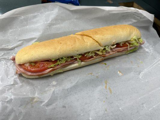 This is a ham sub from Costanzo