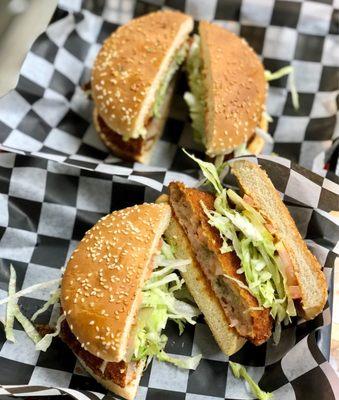 Fried Shrimp Burger