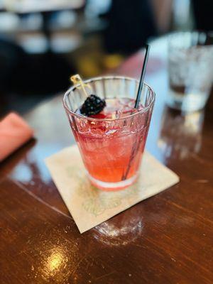 Non-alcoholic berry mule.