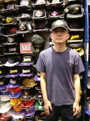 With a collection of Los Angeles Lakers hats 1-4-20!!!