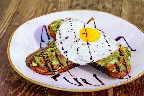 Breakfast Avocado Bruschetta