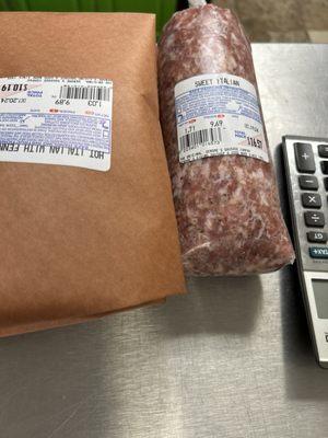 Bulk sausage destined for lasagna