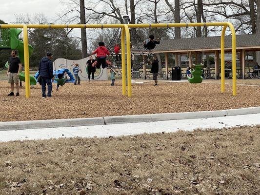 A small part of their new playground