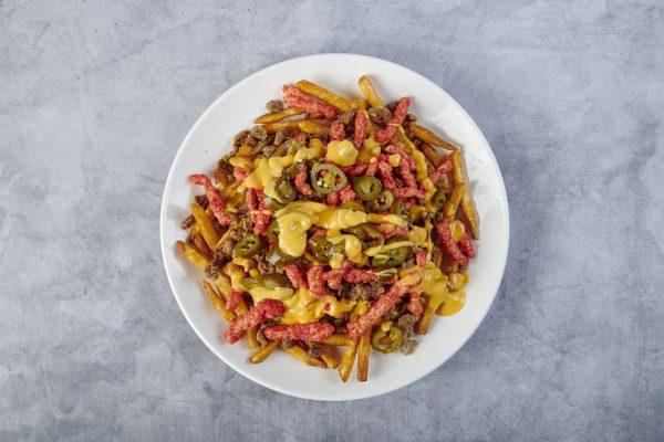 Delicious hot Cheetos fries