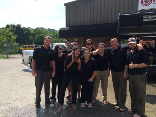 In 2014 we accepted the "ICE BUCKET" challenge to raise money and awareness for ALS, by bringing in a dump truck...