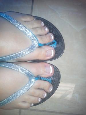 French gel pedicure.