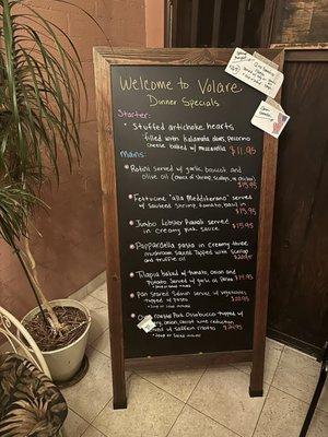 Dinner specials