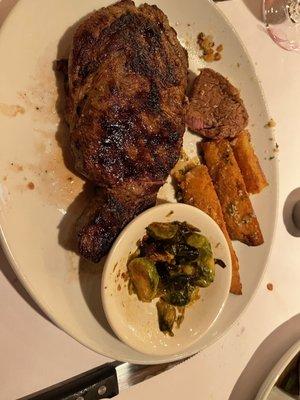 Rib eye, started to eat before taking pic