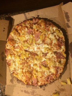 My heart and pineapple pizza. I can't wait to eat it!