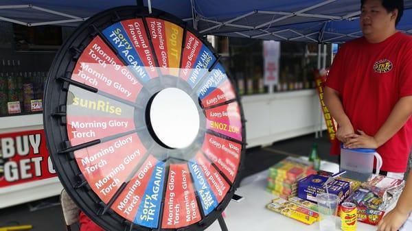 The prize wheel~