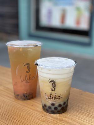 Tropical Delight (24 oz) and Brown Oolong Cream (16 oz)