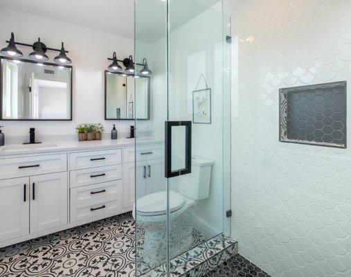 Simple and sweet bathroom cabinet install