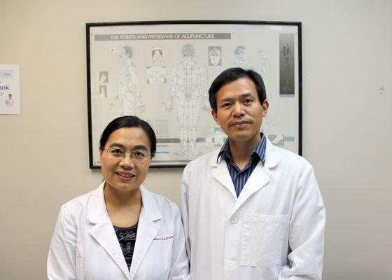 Dr. Li and Dr. Wu are both trained from China, with 24 years experience.