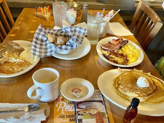 GRANDPA'S COUNTRY FRIED BREAKFAST GRANDMA'S SAMPLER PANCAKE BREAKFAST Biscuit Beignets