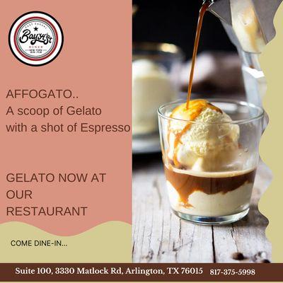 Say hello to Gelato at Bay 34th Street Diner!  Our menu just got sweeter with the addition of deliciously creamy Gelato. Come treat you