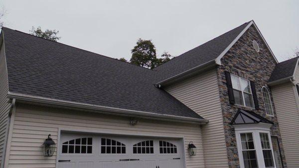 New Bangor roof replaced with architectural shingles by Pinnacle Exteriors