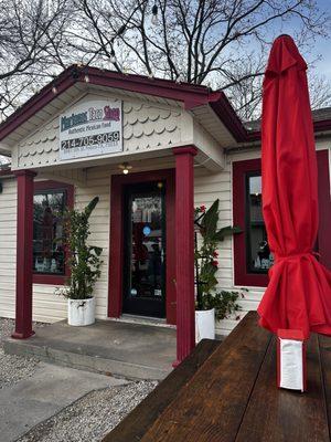 Entrance to restaurant