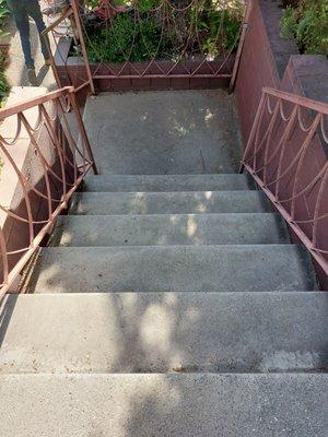 front stairs before