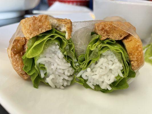 Tofu spring rolls