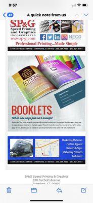 Booklets and catalogs our specialty