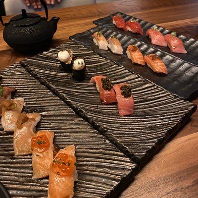 Selection of special sushi pieces