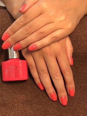 Shellac manicure with new CND shellac luxe